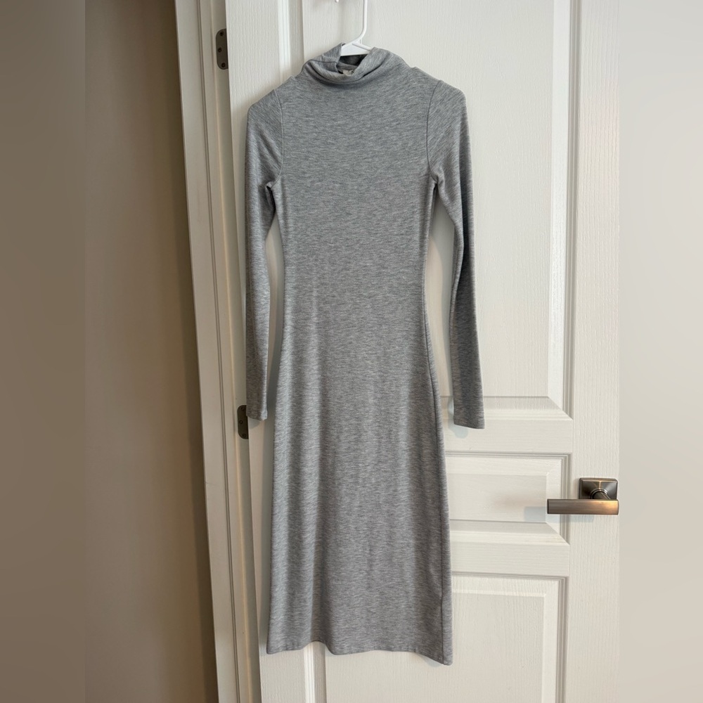Wilfred Heather Gray Long Sleeve Dress